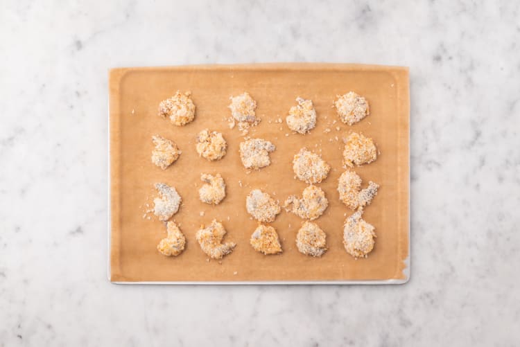 Prep and bake shrimp