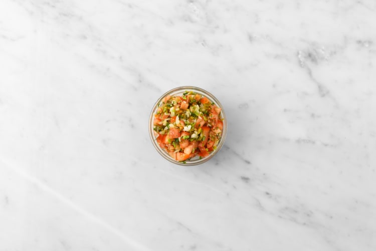 Prep and make pico de gallo