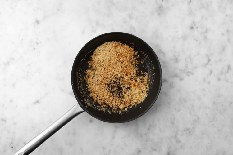 Make panko topping