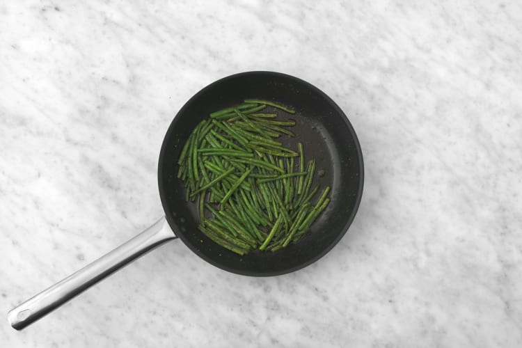 Cook green beans