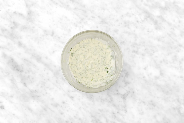 Make tarragon cream sauce