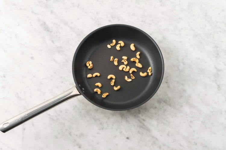 Prep tofu and toast cashews