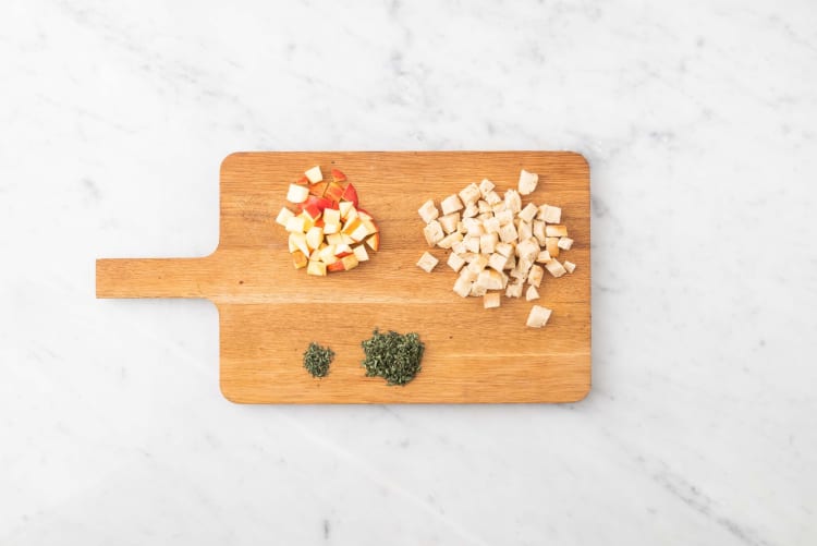 Prep and make bread topping