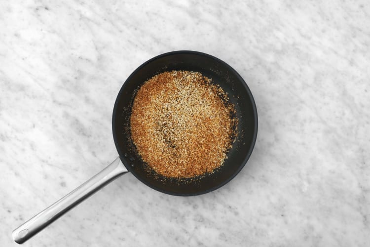 Make panko topping