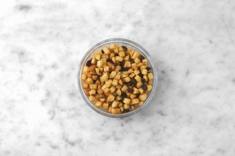 Préparer la garniture