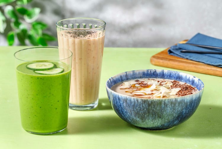 Mango-frambozensmoothie met kokosmelk en chiazaad