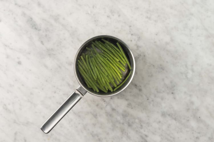 Curie les haricots verts