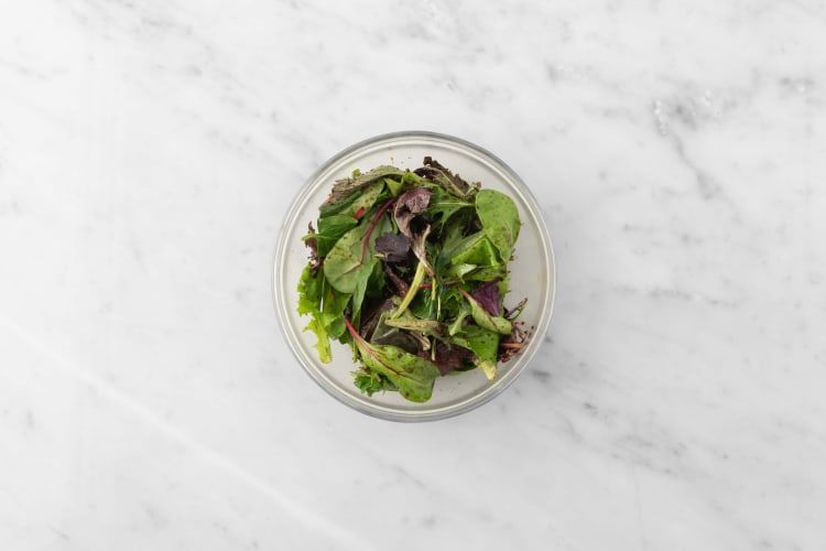 Salat vorbereiten
