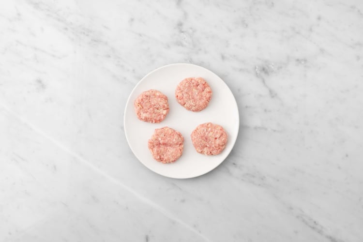 Prep plant-based ground protein patties