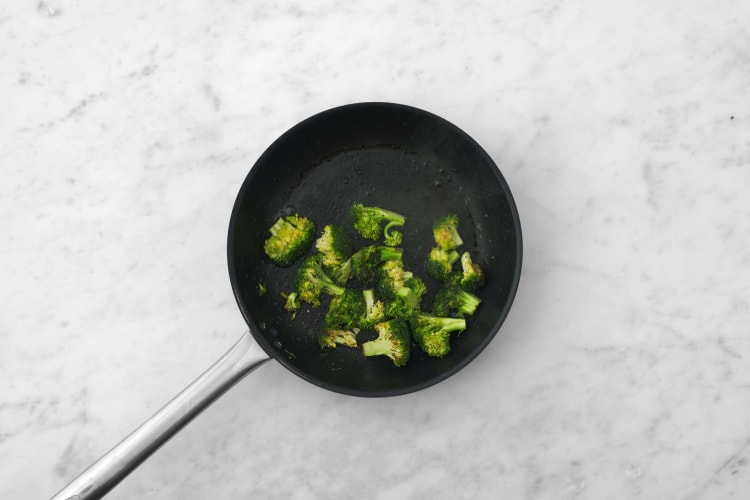 Prep and cook broccoli
