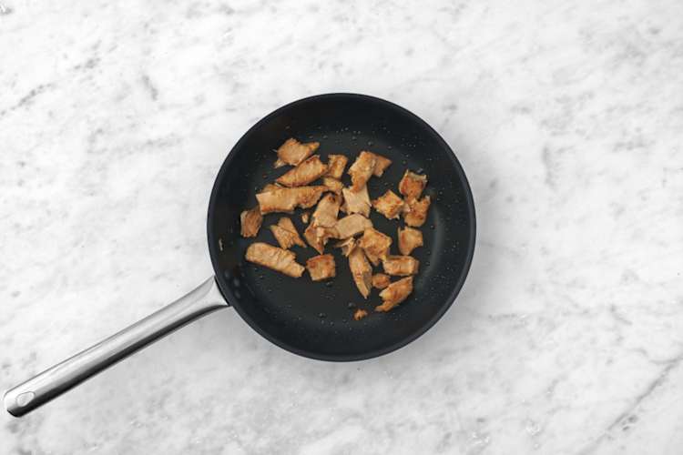 Cook chicken and sauce