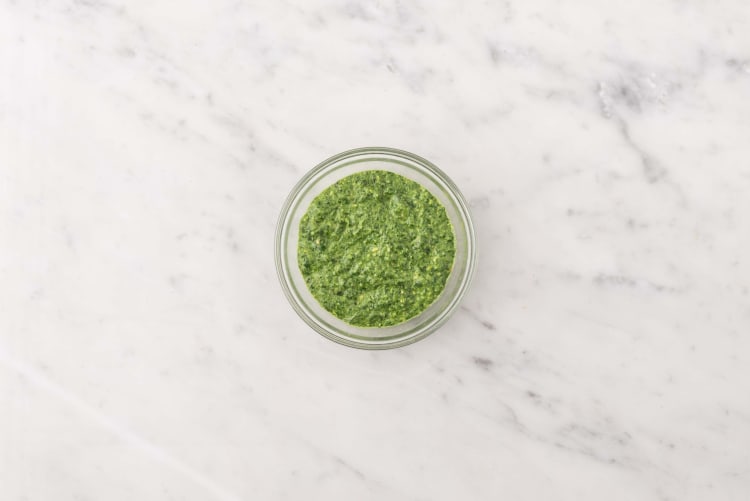 Préparer le pesto 