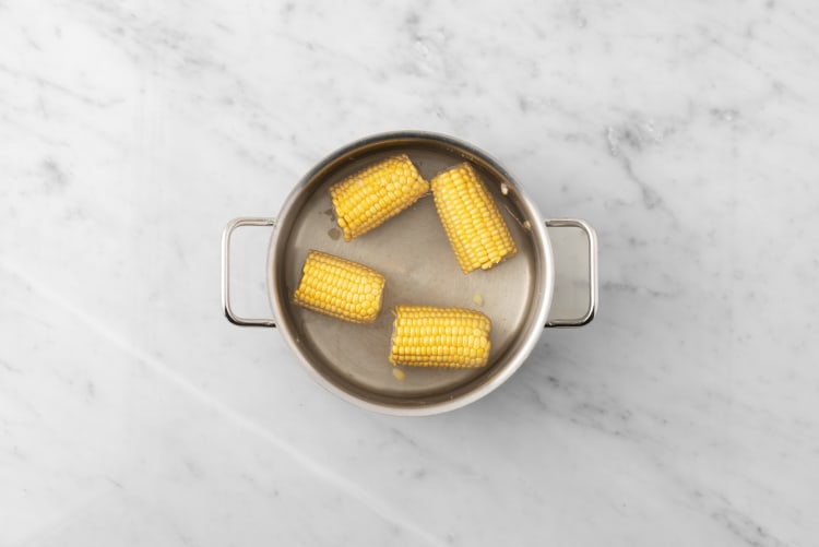 Cook corn and make DIY ranch