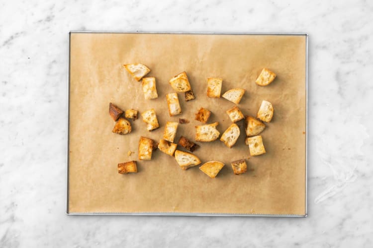 Toast croutons