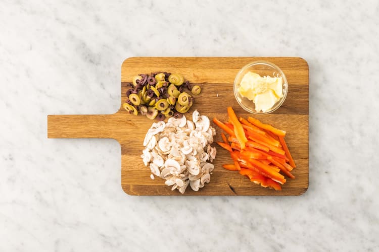 Prep and make garlic butter