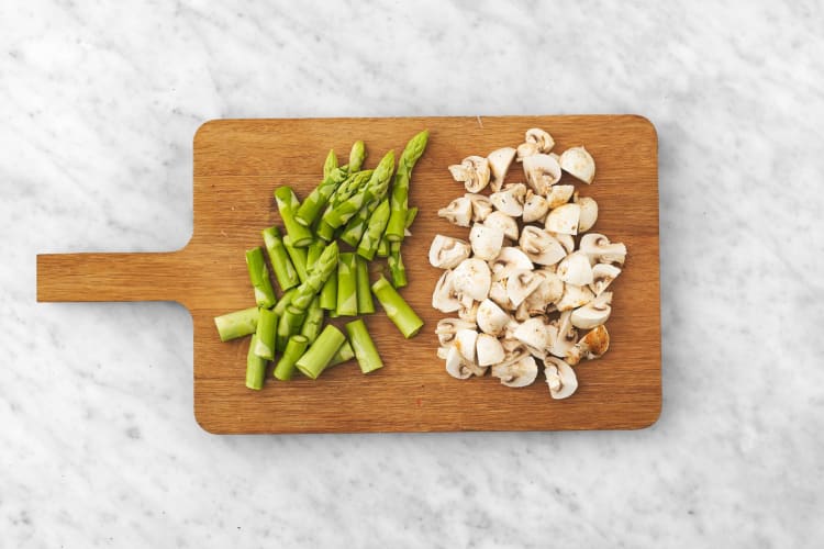 Toast pine nuts and start prep