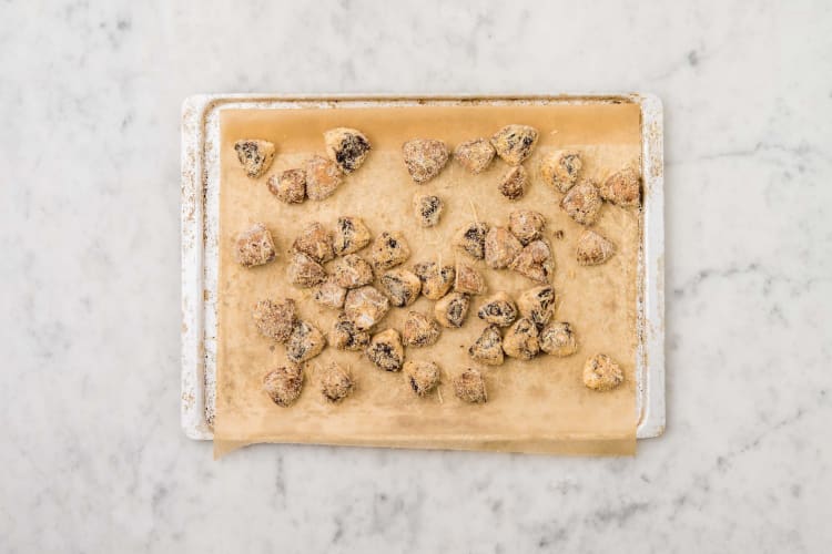 Champignons backen