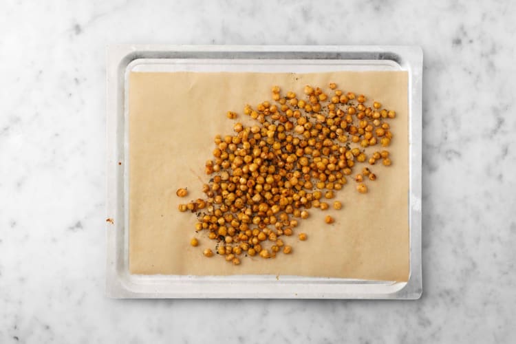 Prep and roast chickpeas