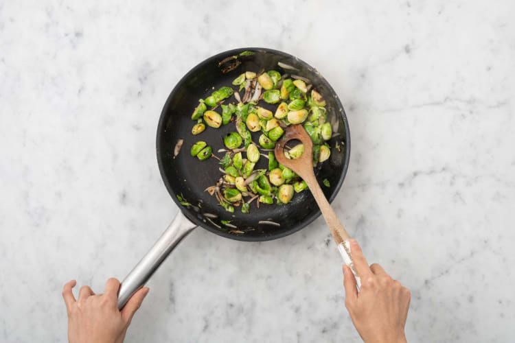 Cook brussels sprouts