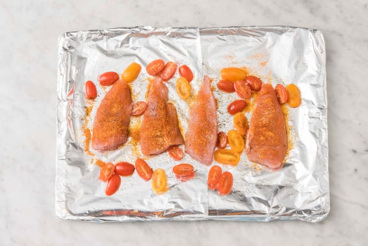 BROIL TURKEY & TOMATOES