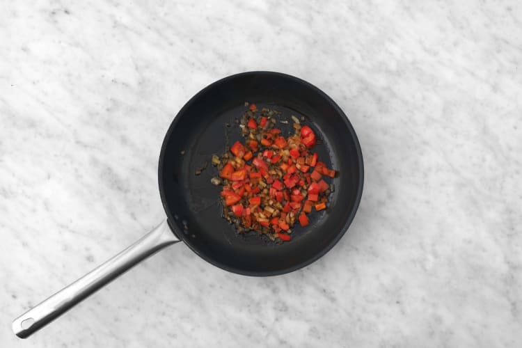 Prep and cook veggies