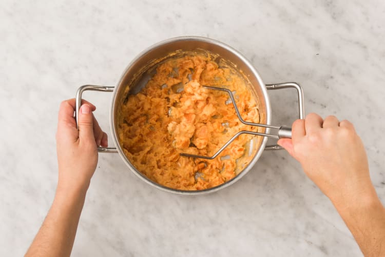 Préparer la purée de patates douces