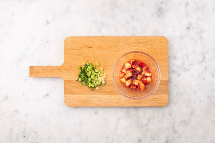 Prep and start salad