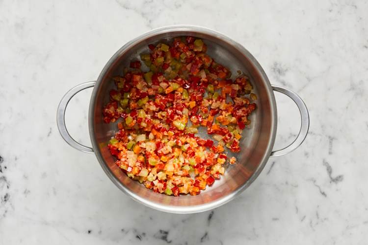 Cook veggies