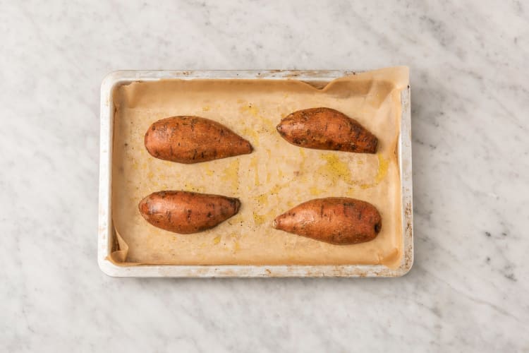 BAKE SWEET POTATOES