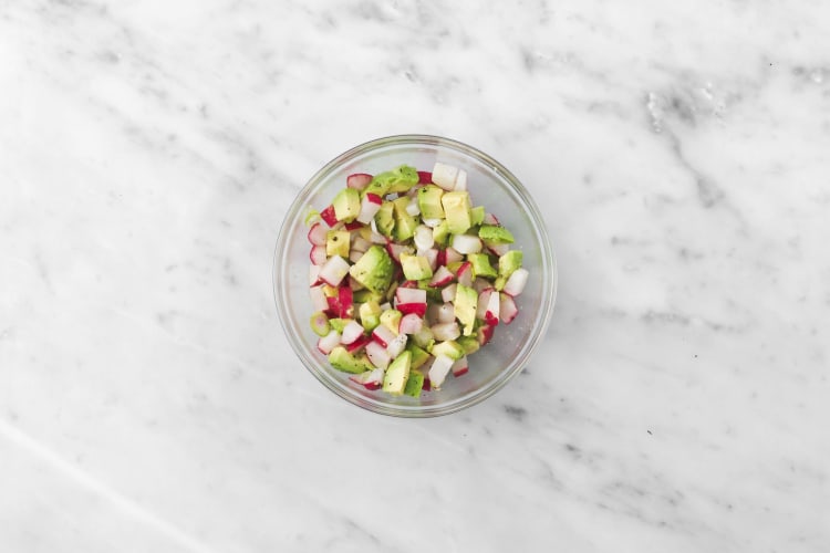 Make avocado salad