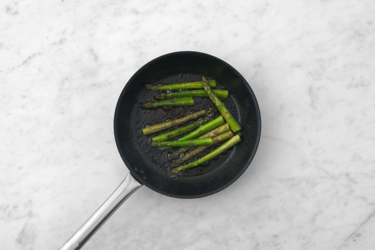 Cook asparagus