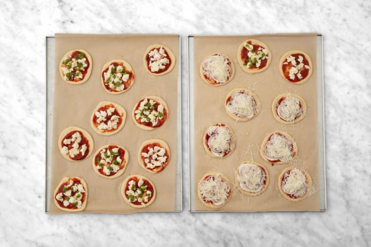 Mini-pizza's beleggen