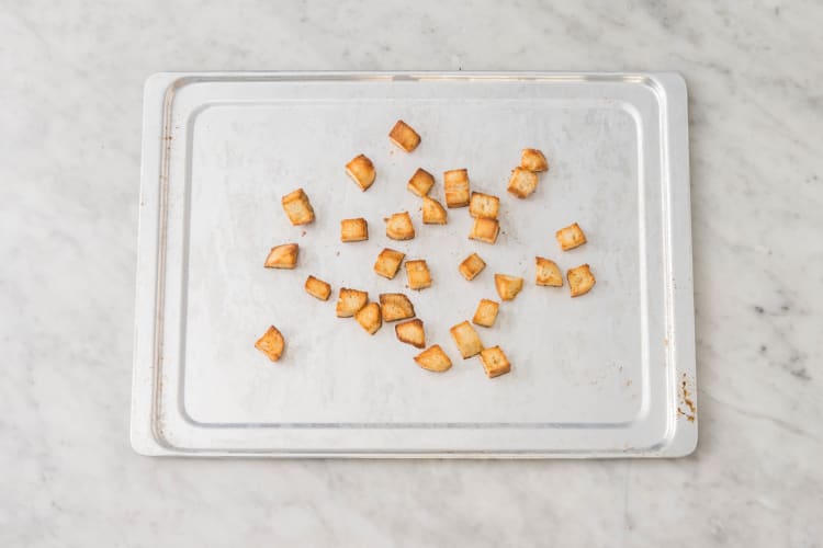 Toast croutons