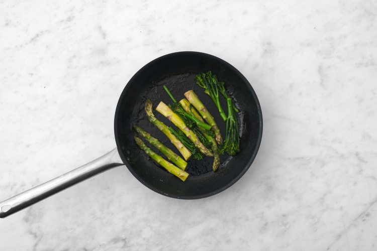 Cook asparagus