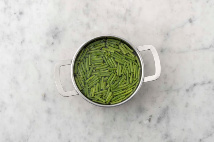 Prep and cook green beans