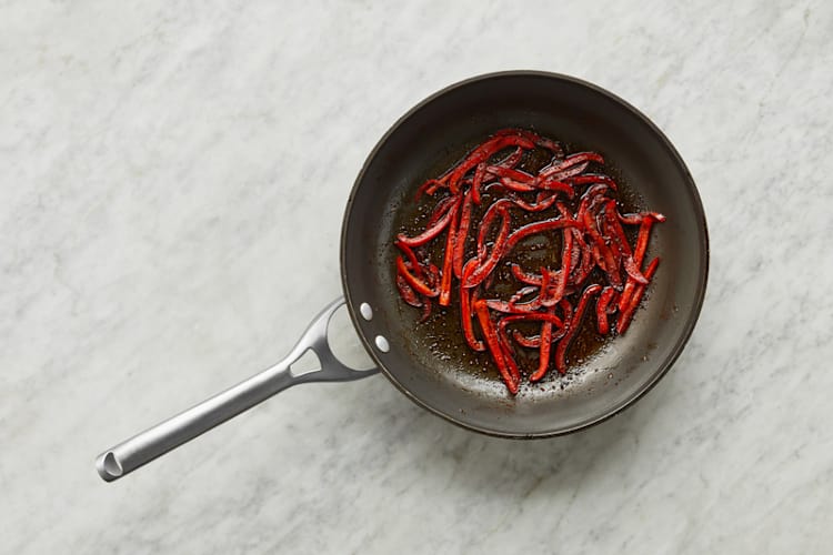 Cook peppers