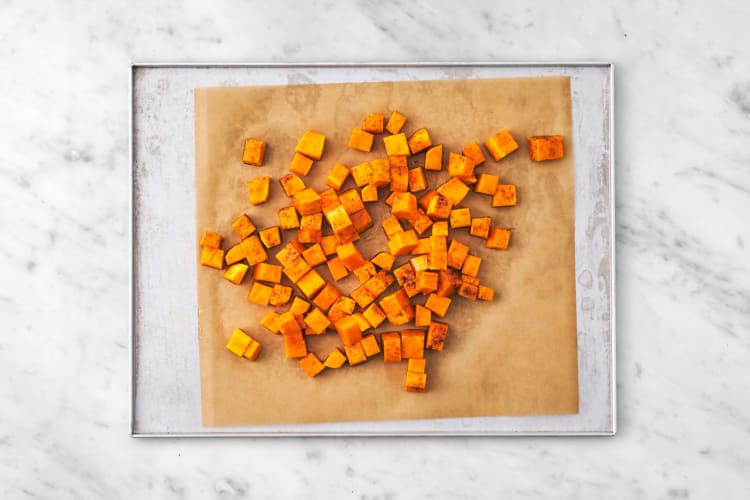 Roast squash and start prep