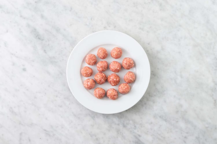 Prep and form meatballs