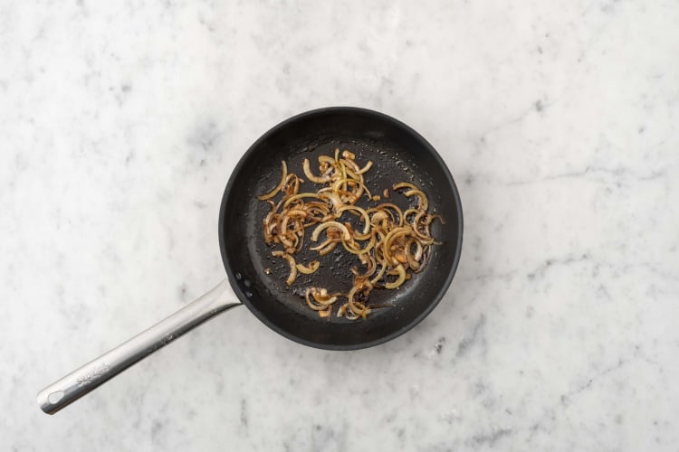 Prep and caramelize onions