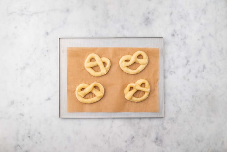 Bake pretzels