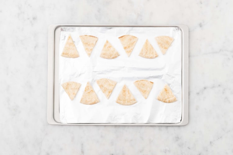 Bake pita chips