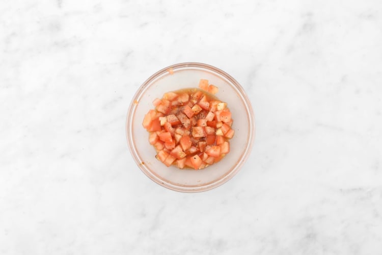 Préparer la salade de tomate