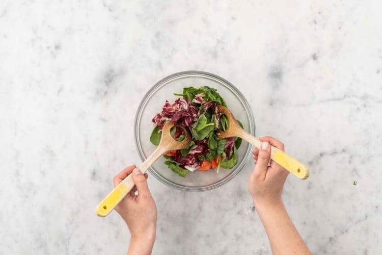 Faire la vinaigrette