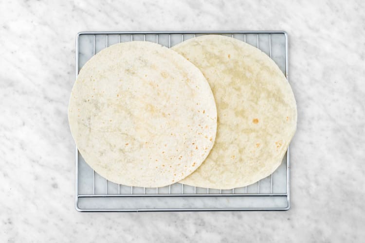 Värm tortillas