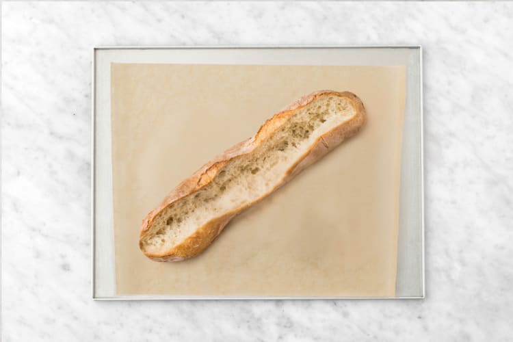 Baguette vorbereiten