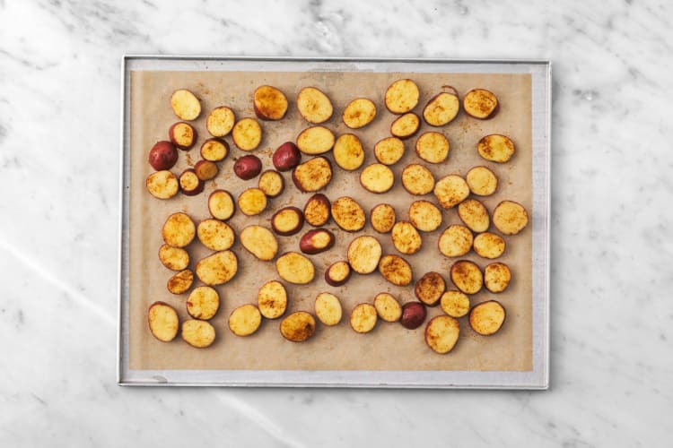 Prep and roast potatoes