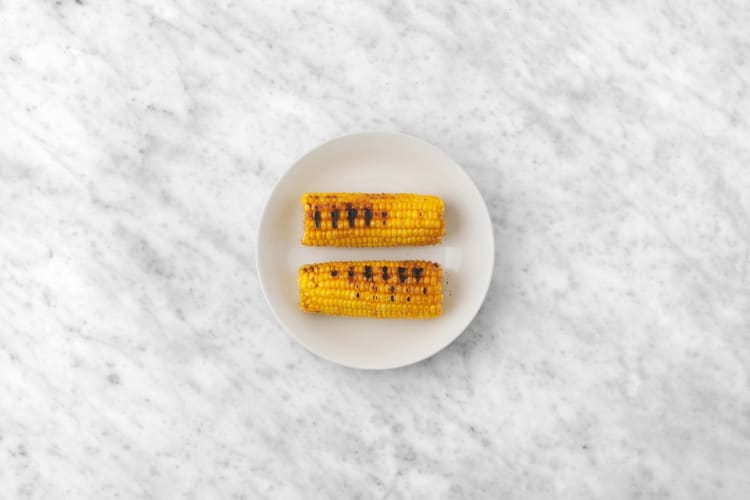 Prep and grill corn