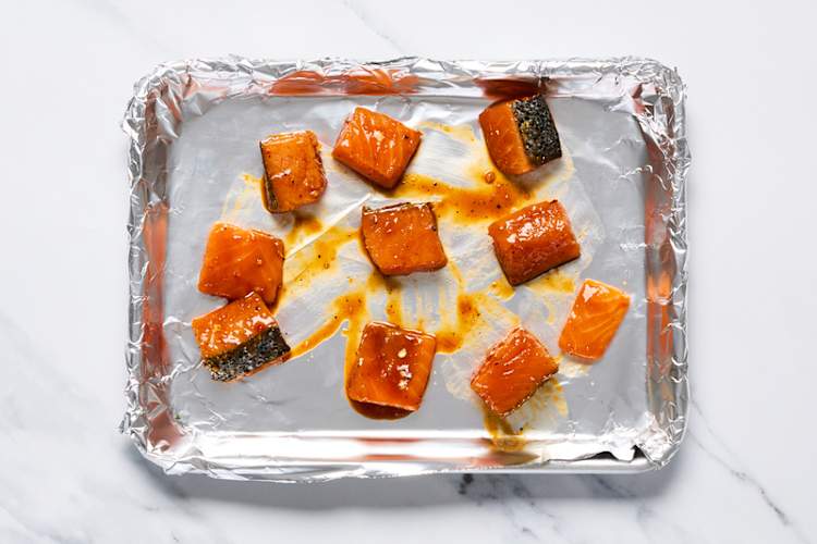 Broil salmon