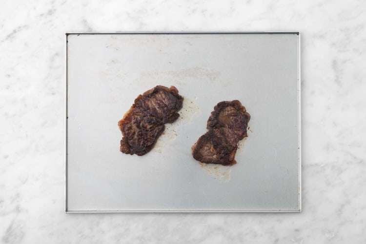 Sear and roast beef tenderloin