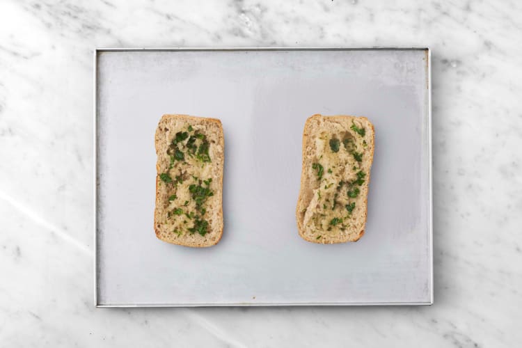 Make garlic toasts